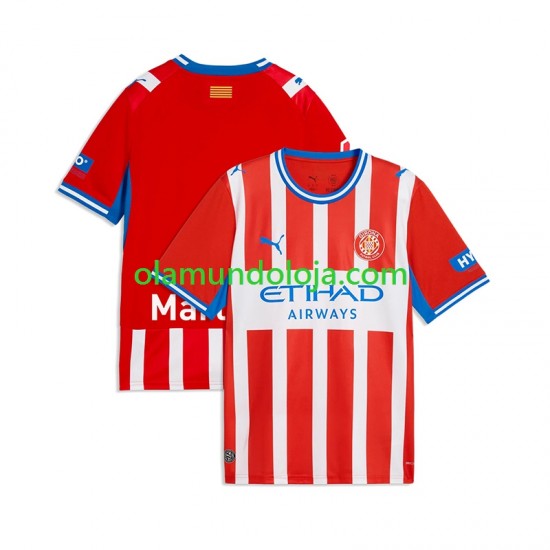 Camisola Girona Homem Equipamento Primeiro 2026-2027 Manga Curta